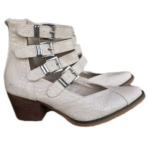 Arider Girl Eleven Croc Print Ankle Boots Booties Sandals Shoes Size 8.5 Women's